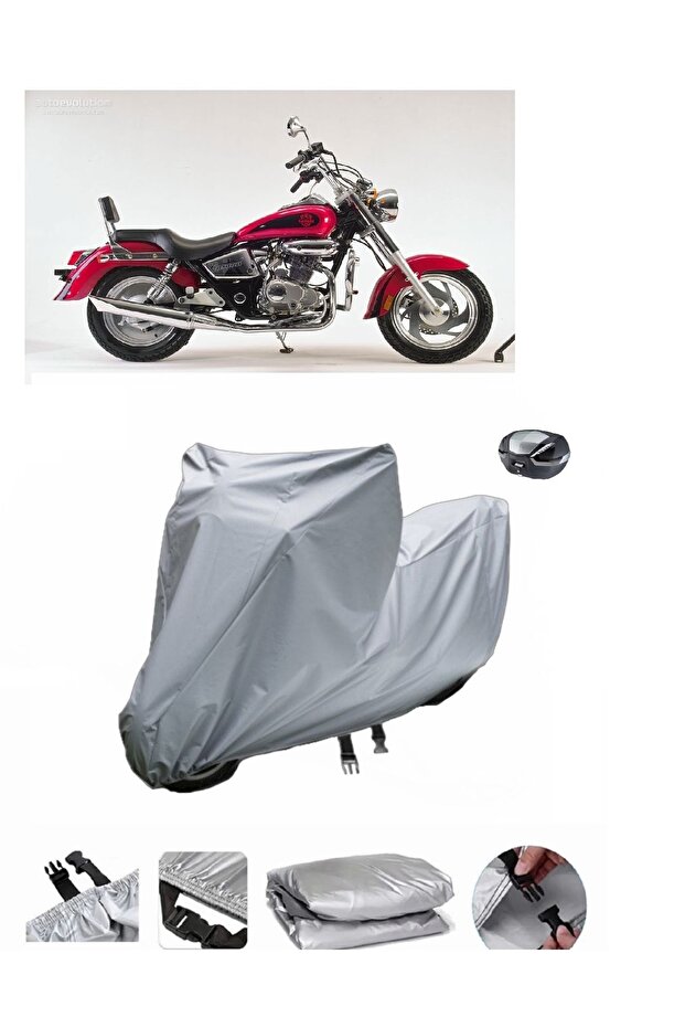 Kanuni Caracal 200 Motorcycle Cover, Compatible with Rear Bag