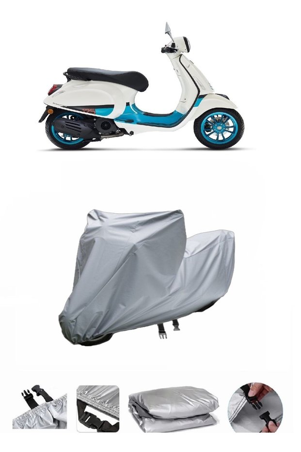 The Vespa Primavera 125 motorcycle cover is not compatible with the rear Bag .