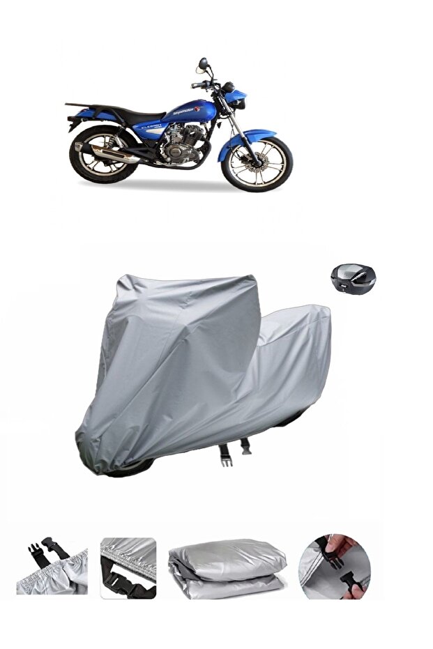 Asya Elegant 150 Motorcycle Cover, Compatible with Rear Bag
