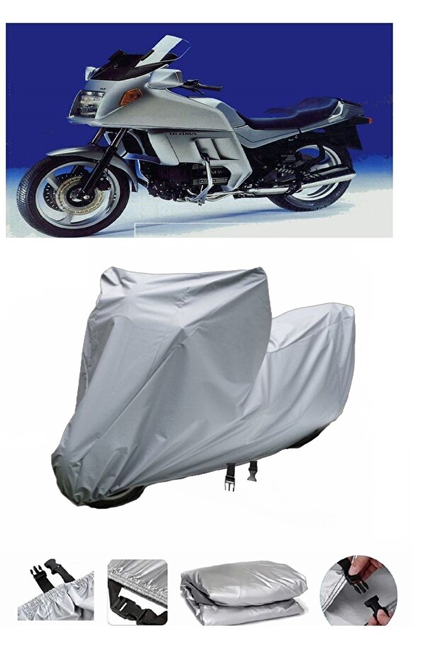 غطاء الدراجة النارية BMW K75 RT هذا غير متوافق مع حقيبة الخلفية.