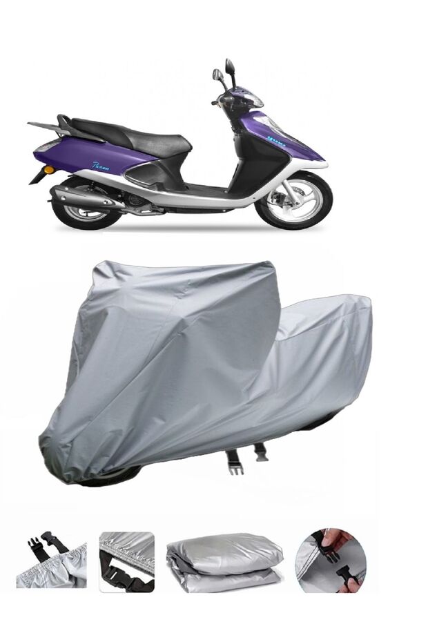 The TK50Q3 Picasso 50 Motorcycle Cover is not compatible with the rear Bag .