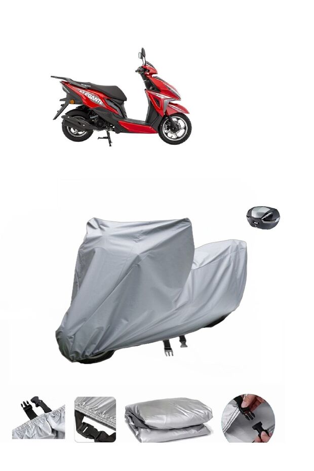 Mondial 125 Elegante Motorcycle Tarpaulin Rear Bag Compatible