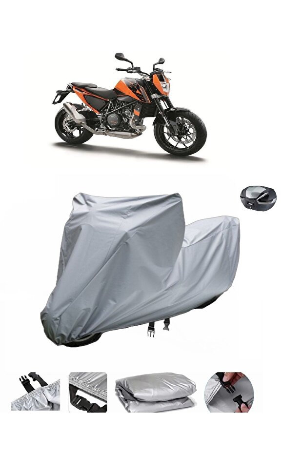Motorcycle Cover Compatible with KTM 690 Duke Rear Bag