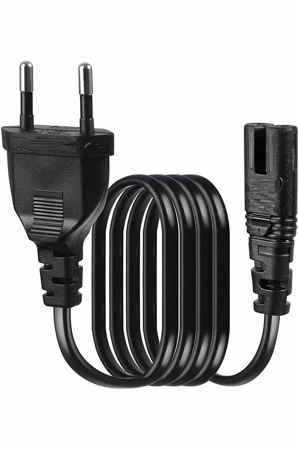 3 Metre Teyp Işıldak Fişi C7 Power Güç Kablosu 3m 2x0.75 Enerji Kablosu 2 Pinli Power Cord - 1