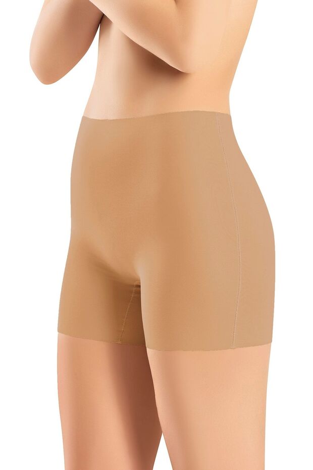 Laser Cut Seamless Non-marking High Waist Shorts with Silicone Waist