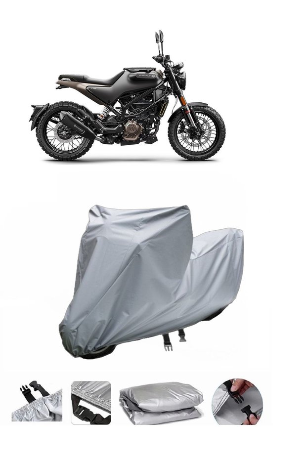 This Husqvarna Svartpilen 125 motorcycle cover is not compatible with the rear Bag .