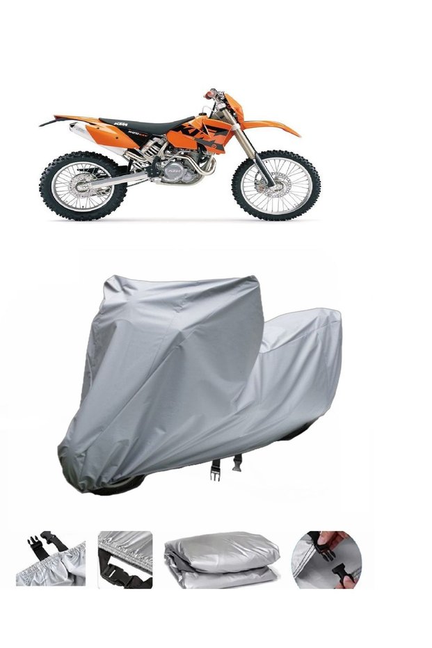 The KTM 525 Exc Motorcycle Cover is not compatible with the rear Bag .