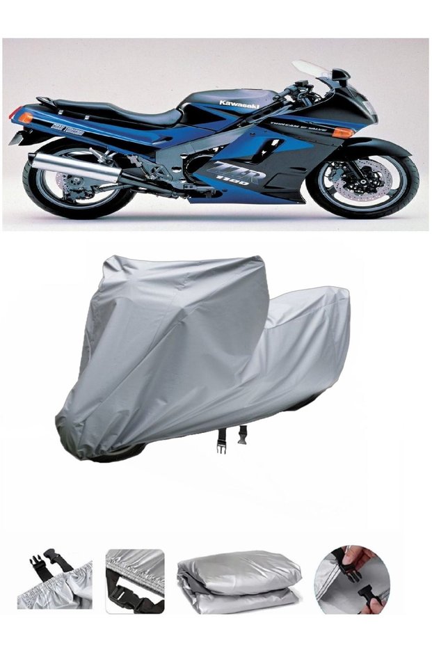 The Kawasaki ZZR 1100 motorcycle cover is not compatible with the rear Bag .