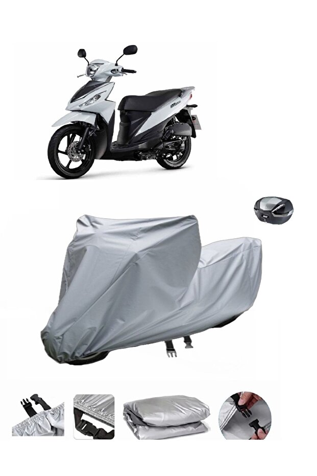 Suzuki Address 110 Motorcycle Cover, Compatible with Rear Bag