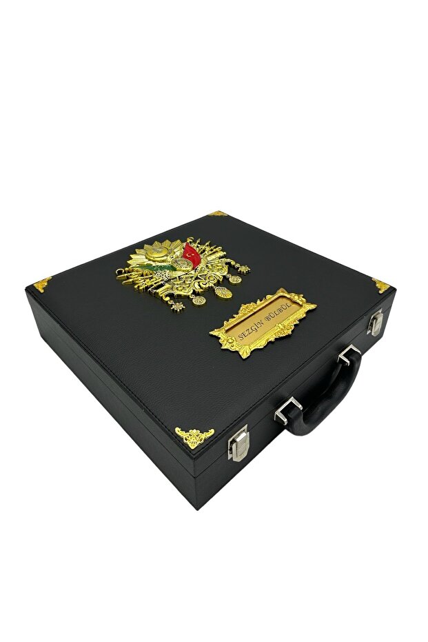 Saat Ve Tesbih Kutusu Kulplu 20'li Osmanlı Devlet Armalı Isimli - 2