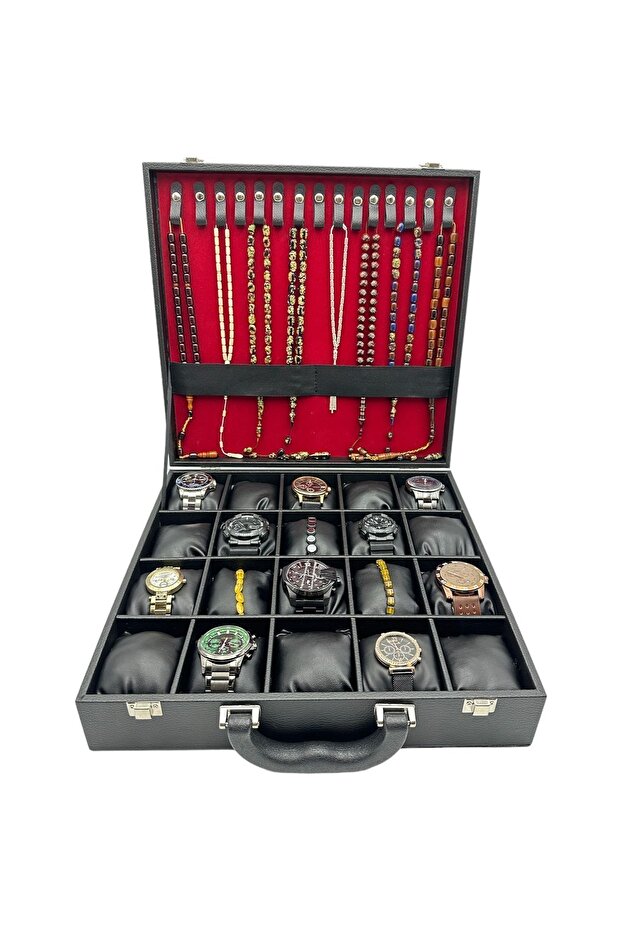 Saat Ve Tesbih Kutusu Kulplu 20'li Osmanlı Devlet Armalı Isimli - 4