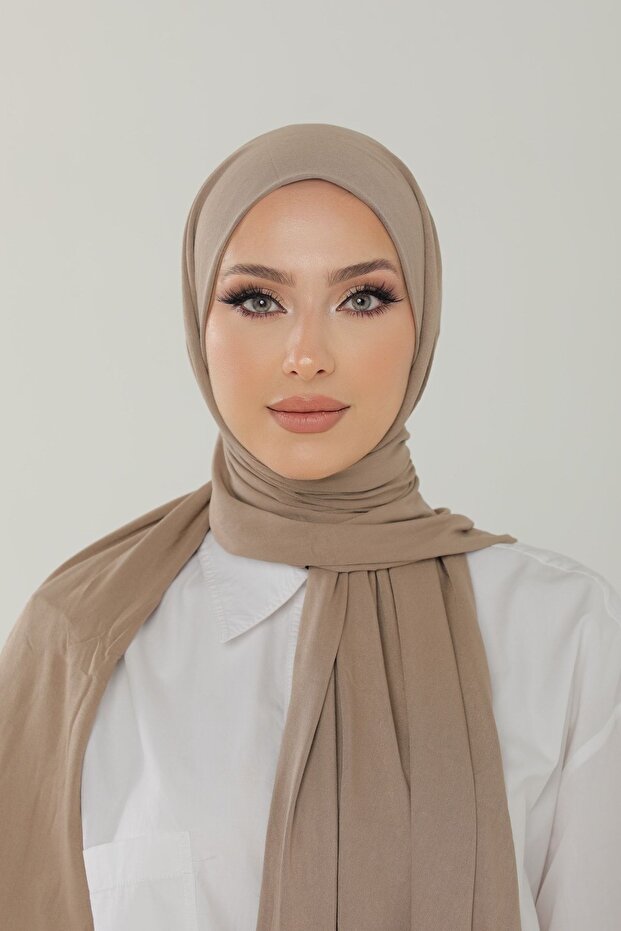 Mink Luxury Combed Cotton Shawl - Women's Hijab Jersey Hijab Lycra Shawl