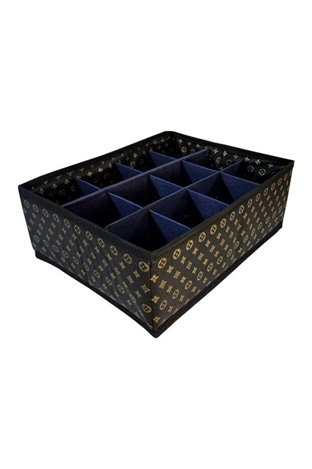 2 Pieces of Practical Organizers with 12 Compartments in the Drawer - Patterned, Easy Storage and Organization