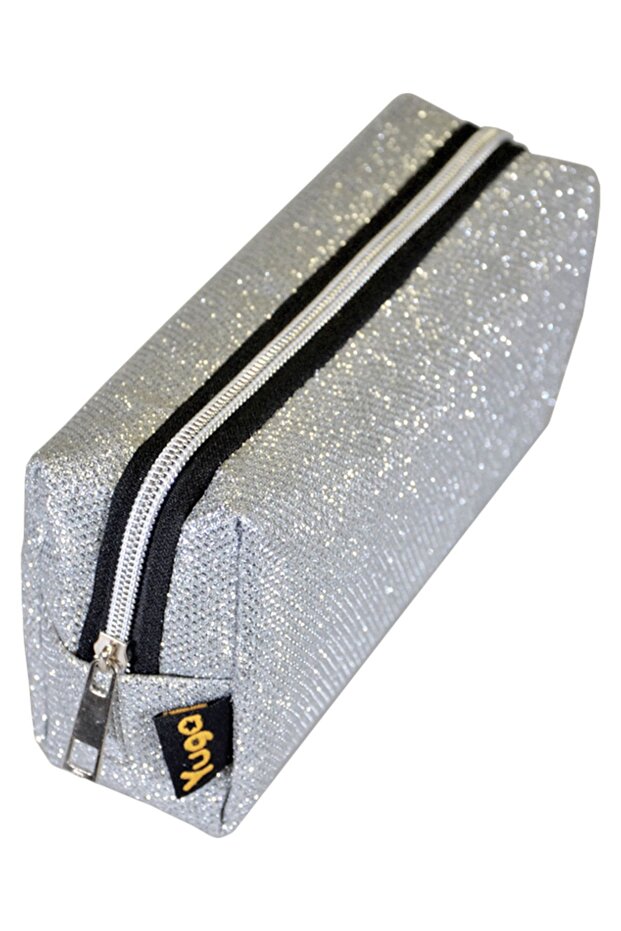 Makeup Bag Silvery Silver - 4