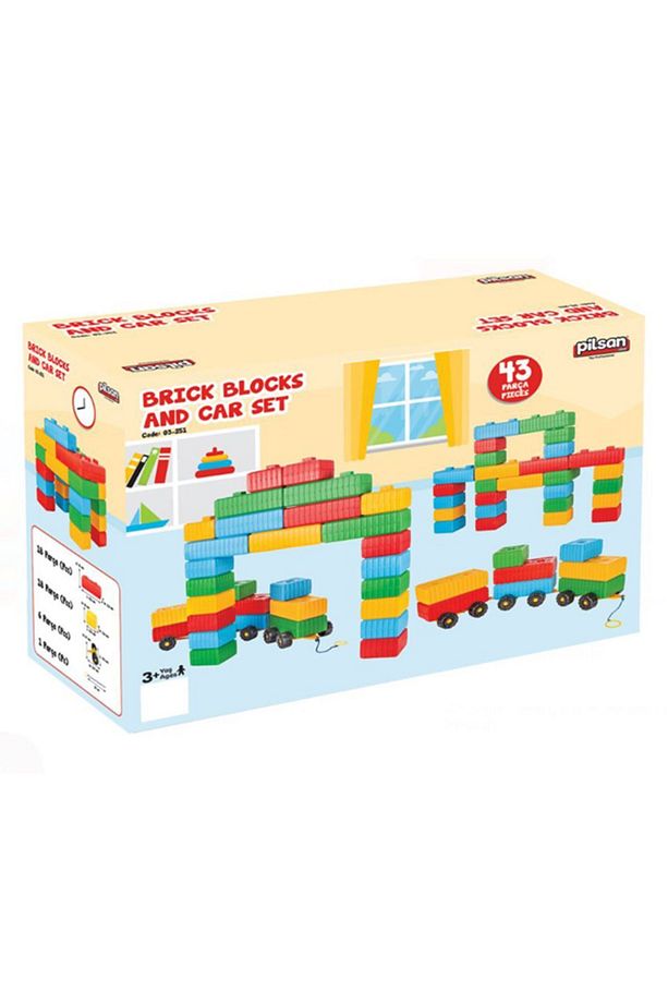 Pilsan Tuğla Blok ve Araba Seti - 2