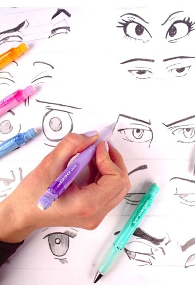 Deep 0.7 Mm Mekanik Kurşun Kalem Pastel 6'lı Set - 3