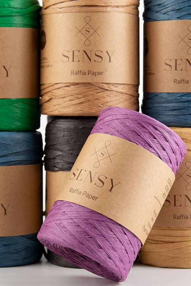Premium 400 Metre Rafya Ip Çanta Ipi Raffia Ip Kağıt Ip Supla Ipi 250 Gram Sütlü Kahve - 4
