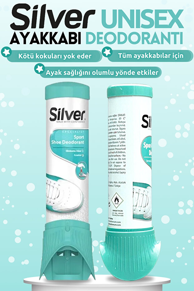 Ayakkabı Deodorantı Ayak Koku Giderici Terleme Önleyici Sprey 100ml - 3