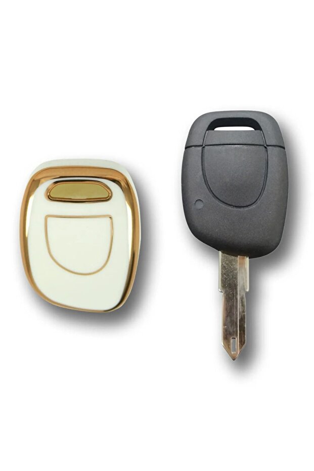 Renault Clio 1, 2, Kangoo ONE Button White Auto Key Control Container Case - 2