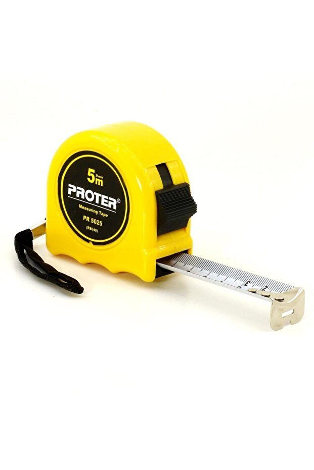 Stoplu Çelik Şerit Metre 5 m x 25 mm - 1