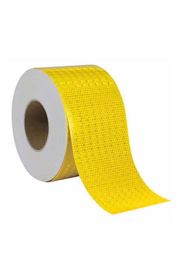 46 Meters Reflective Reflective Highlighter Strip Tape Reflective Warning Tape 10 Cm Yellow
