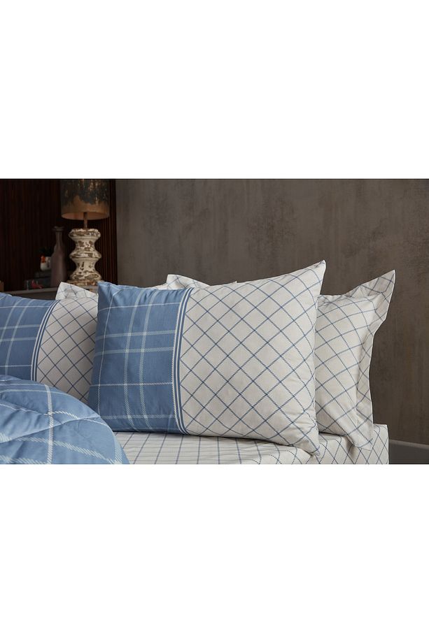 Polycotton Comforter Uyku Seti Vogy Tek Kişilik - Mavi - 4