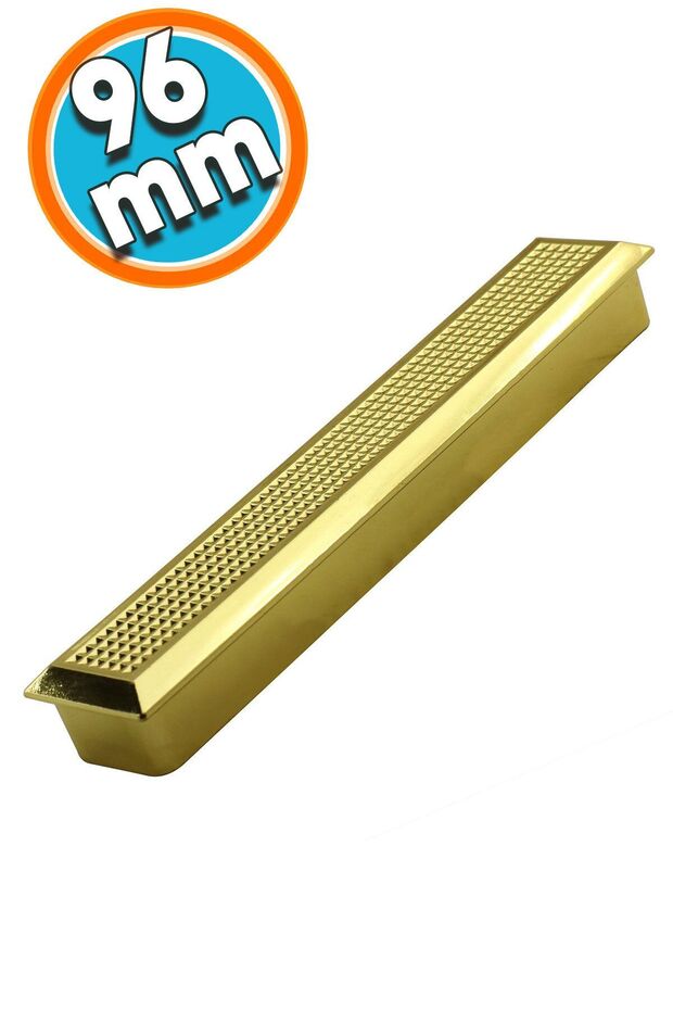 Furniture Drawer Cabinet Door Handle Plastic Gold Gold Handle 96 mm