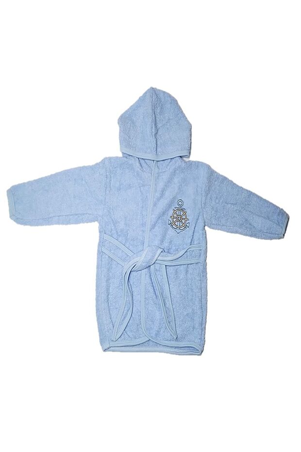 Kapüşonlu Bebek Bornozu - 1