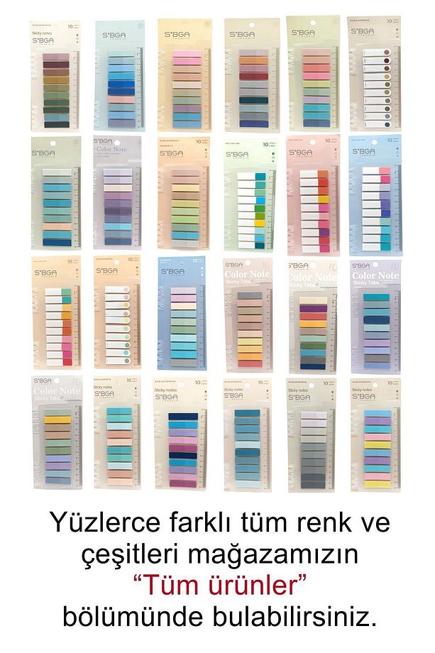 Şeffaf Renkli Postit Post-it Post It. Kitap Ayracı Ayraç Postit Sticker Not Kağıdı 200 Yaprak - 4