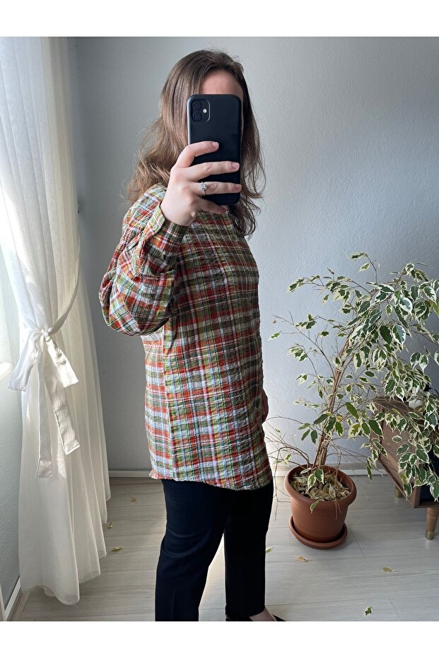 EKOSELİ ÇOK RENKLİ BASIC GÖMLEK - 4