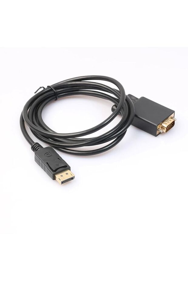 1.8 Metre Display Port To Vga Kablo Display Vga Dp To Vga 1.8m Displayport Erkek Vga Erkek Kablo - 2