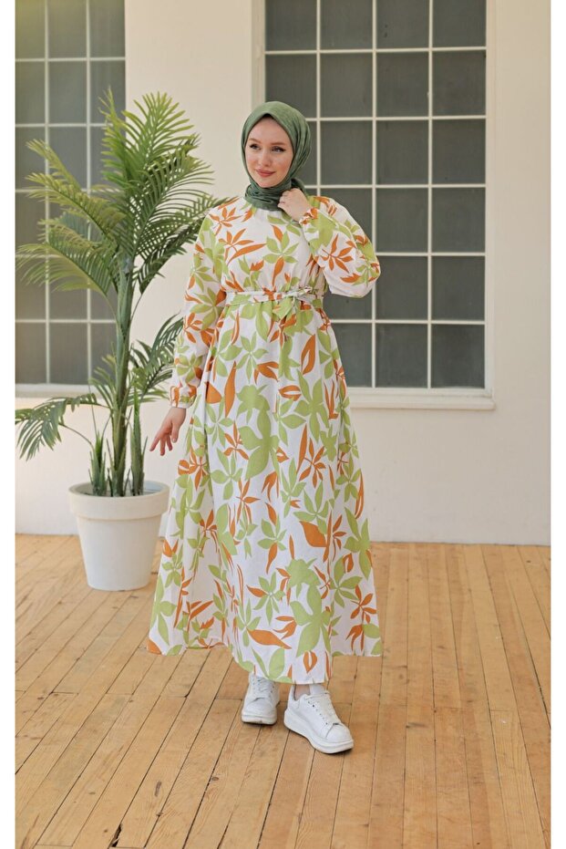 Rochie Hijab de in verde - 3