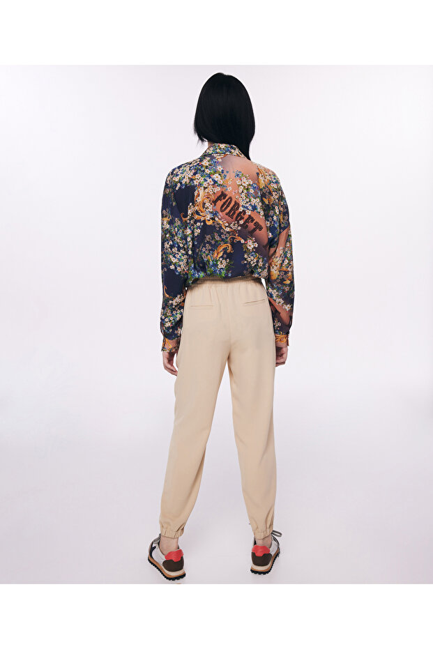 Dokuma Bej Pantolon - 7