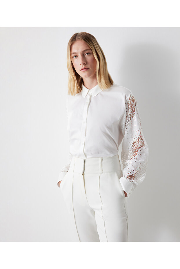White Woven Shirt