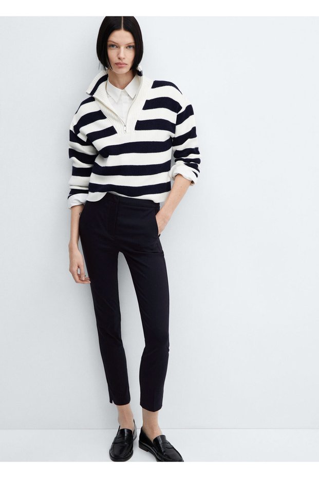 Navy Blue Women's Trousers 57150027