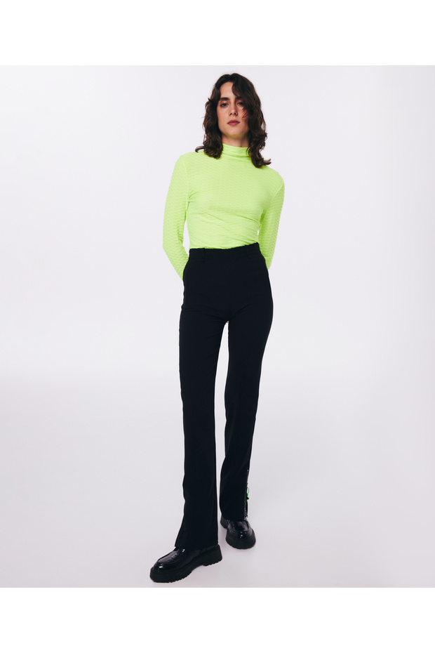 Black Knitted Trousers