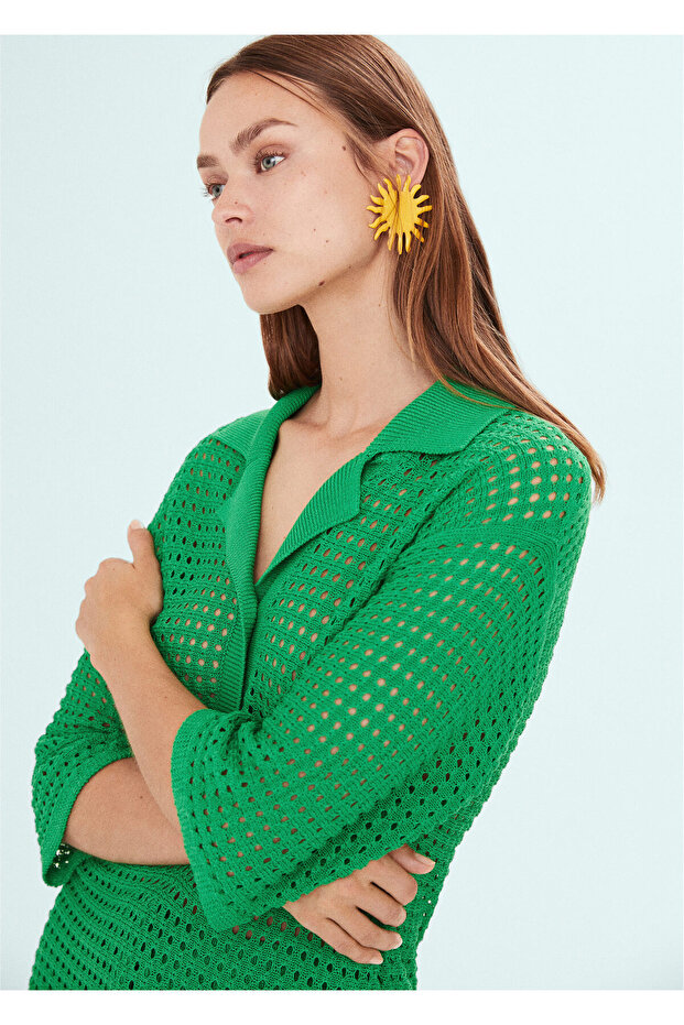 Grüner Damenpullover -57010379 - 3