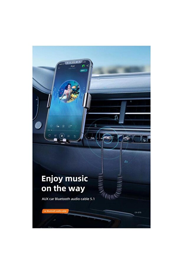 Bluetooth Receiver Aux Kablo Wireless Araç Kiti Ca-8700 - 4