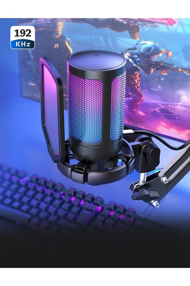 Ampligame A6t Twitch, Youtuber, Gamer, Tiktok, Yayıncı Usb Mikrofon Seti - 4