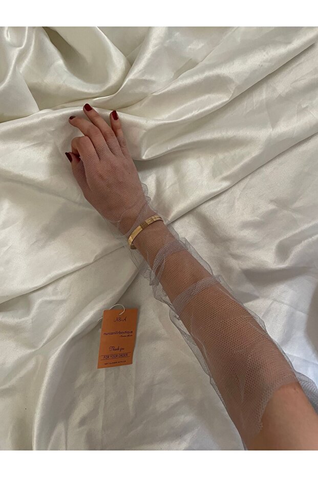 Gri tül eldiven kolluk - 1