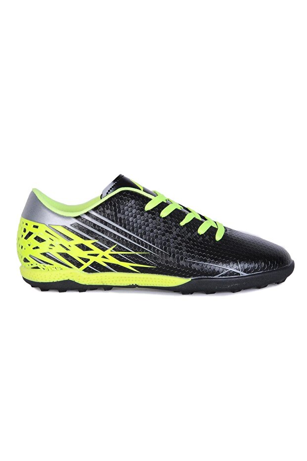 Mp 242-2104 Black-Yellow Turf Grass Men's Football Shoes