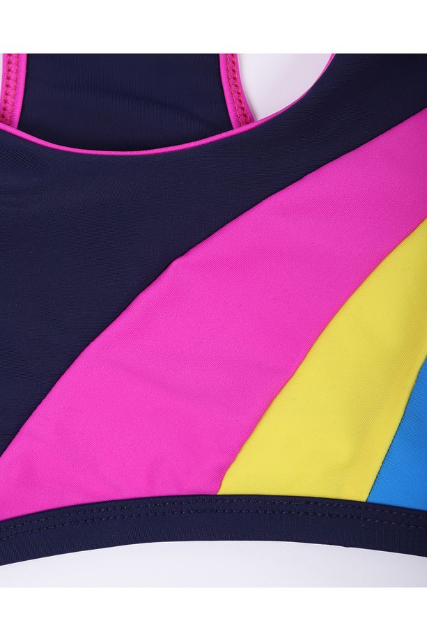 Kız Çocuk Şortlu Bikini- Yüzücü Myo5956 - 6