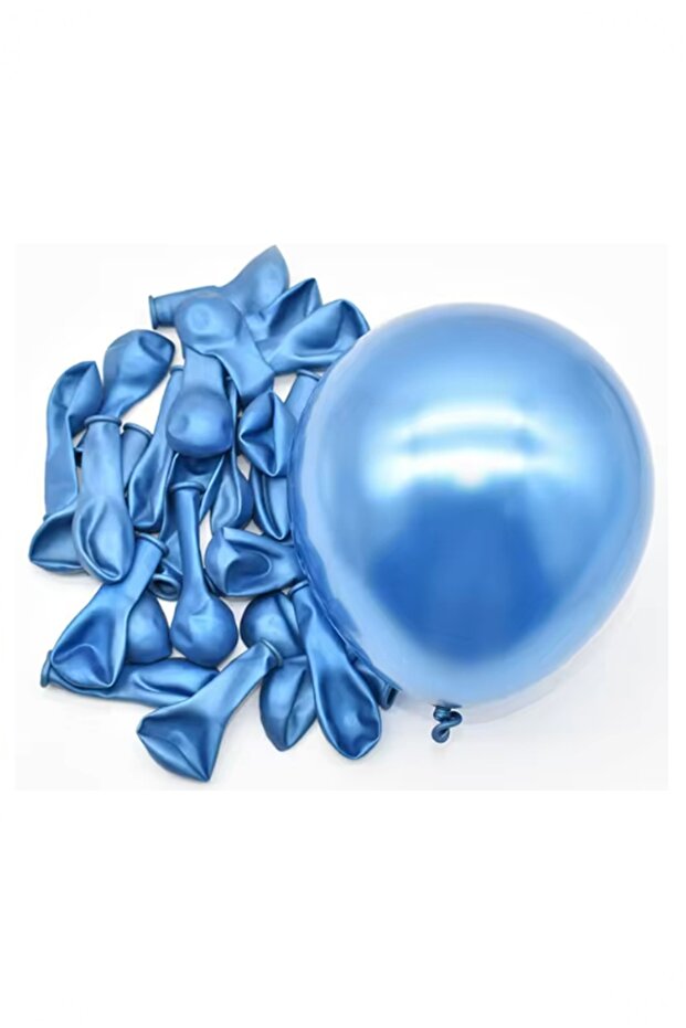 5 inç Krom Balonlar 10 Adet Parti Kutlama Eğlence - 1