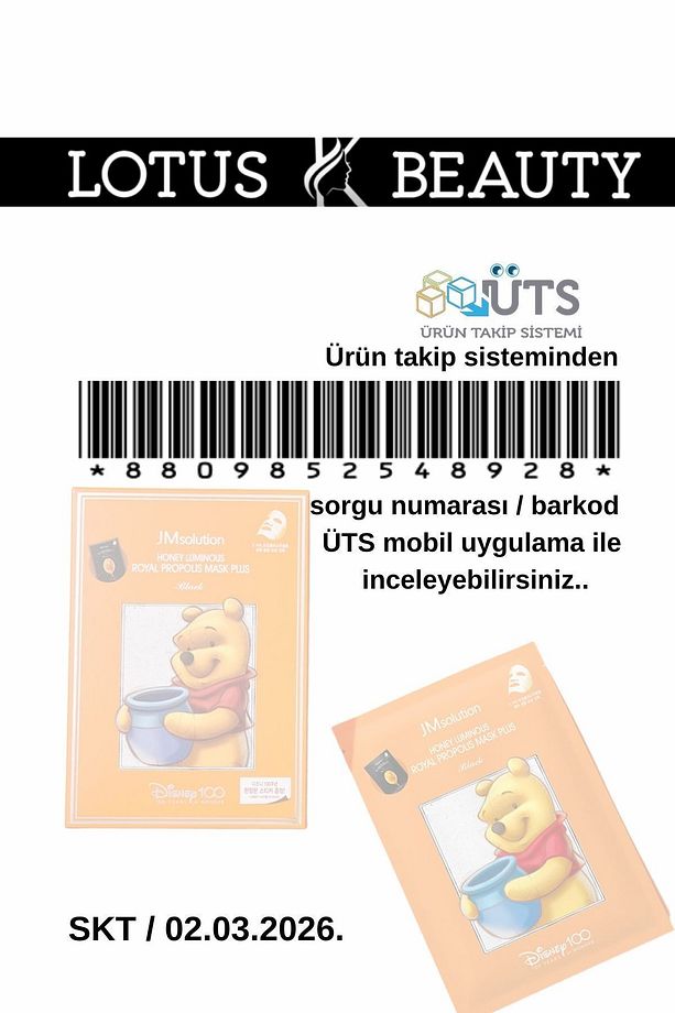 Jm Solution Honey-luminous Royal Propolis Özlü Hidrojelli Kağıt Yüz Maskesi 1 Paket(10adet) - 5