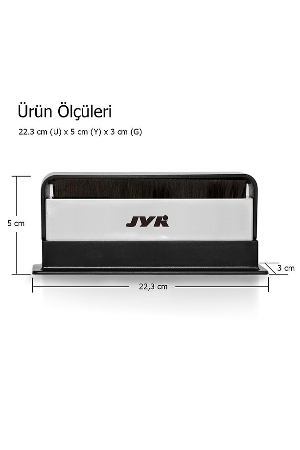 JYR-01 Çift Yönlü Plak Temizlik Fırçası - Kadife ve Anti-Statik Fiber Fırça Bir Arada - 6