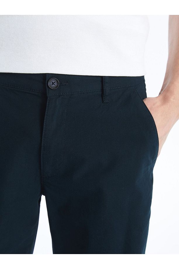 Standart Kalıp Gabardin Erkek Şort - 3