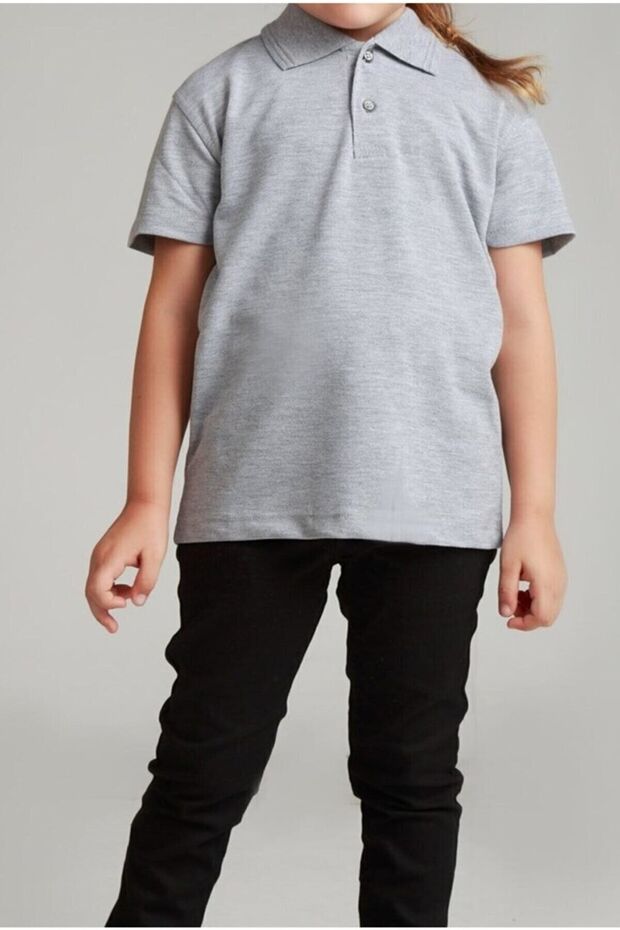 Children's Polo Neck Short Sleeve School Tshirt