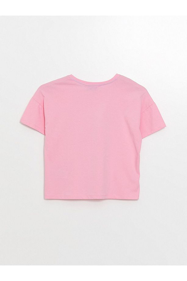 LCW Bisiklet Yaka Baskılı Kısa Kollu Kadın Şortlu Pijama Takımı - 8