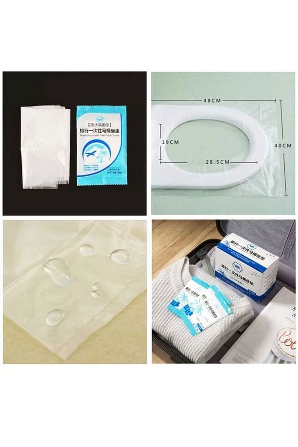 50 ADET Tek Kullanımlık Klozet Örtüsü - 6