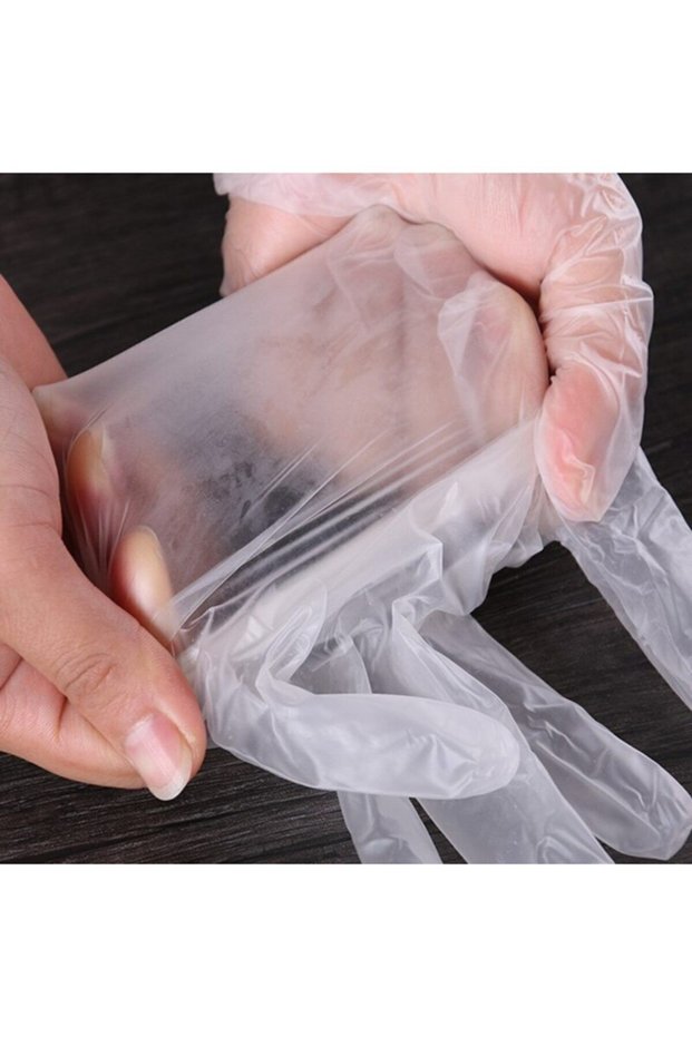 Vinil Eldiven Pudrasız (L) 100lü Paket